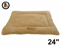 Ellie-Bo Beige Sherpa Fleece Cage Mat to fit Ellie-Bo 24 inch Dog Cage